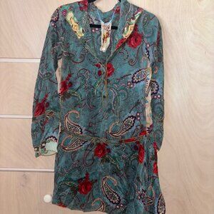 Johnny Was Blouse Tunic with Hood